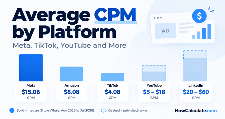 Average CPM by Platform: Meta, TikTok, YouTube and More