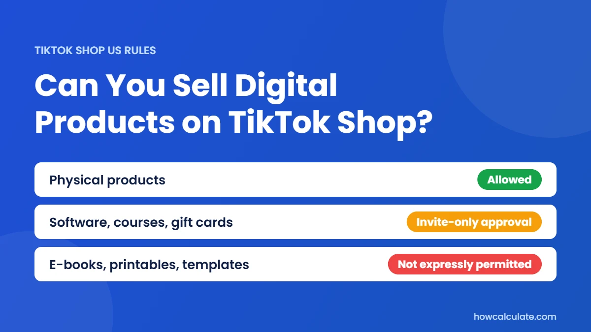 Can You Sell Digital Products on TikTok Shop? (2026 Rules)