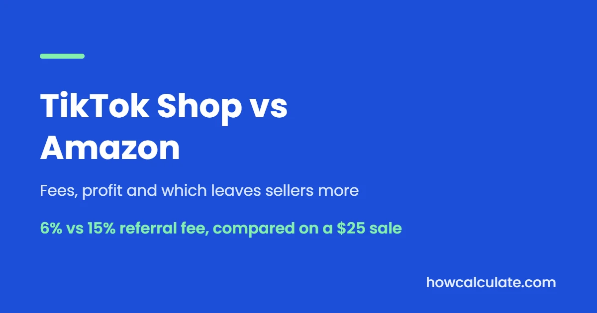 TikTok Shop vs Amazon: Which Leaves Sellers More Money? (2026)